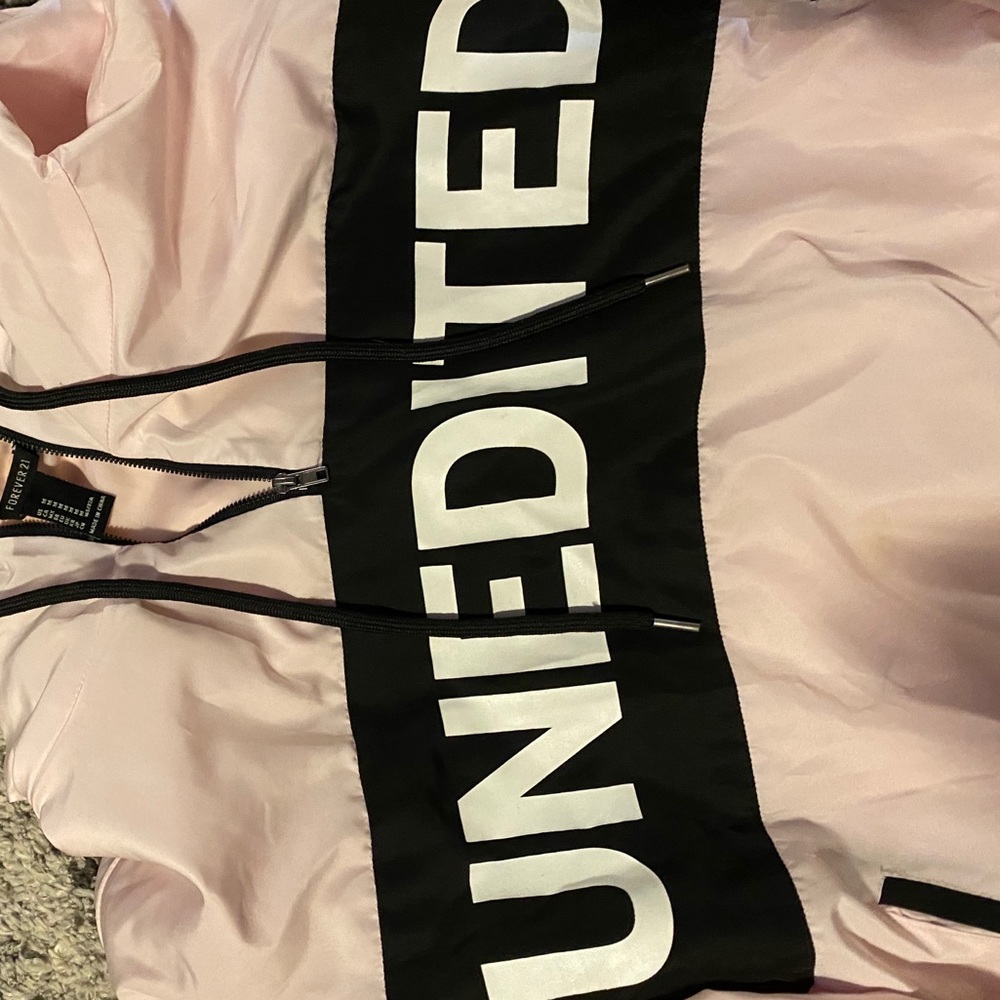 Light pink windbreaker